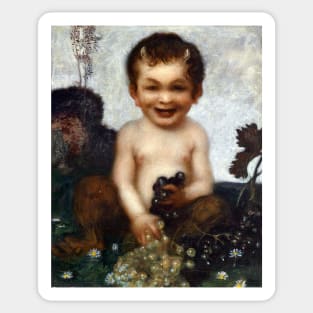 Young Faun - Franz von Stuck Sticker